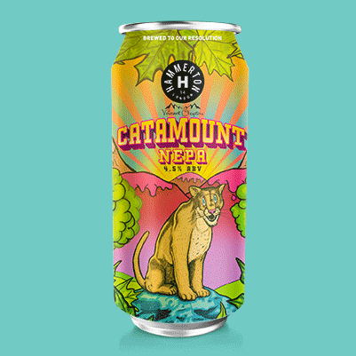 Hammerton Brewery - Catamount NEPA Craft Beer Can Mock-up