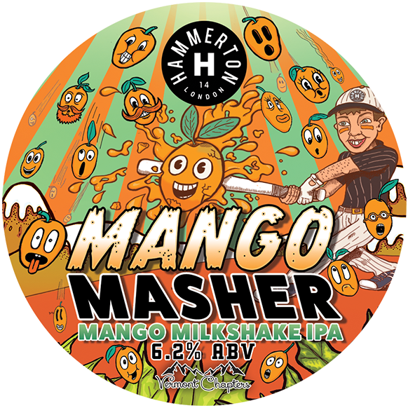 Hammerton Brewery - Mango Masher Milkshake IPA Keg Clip 