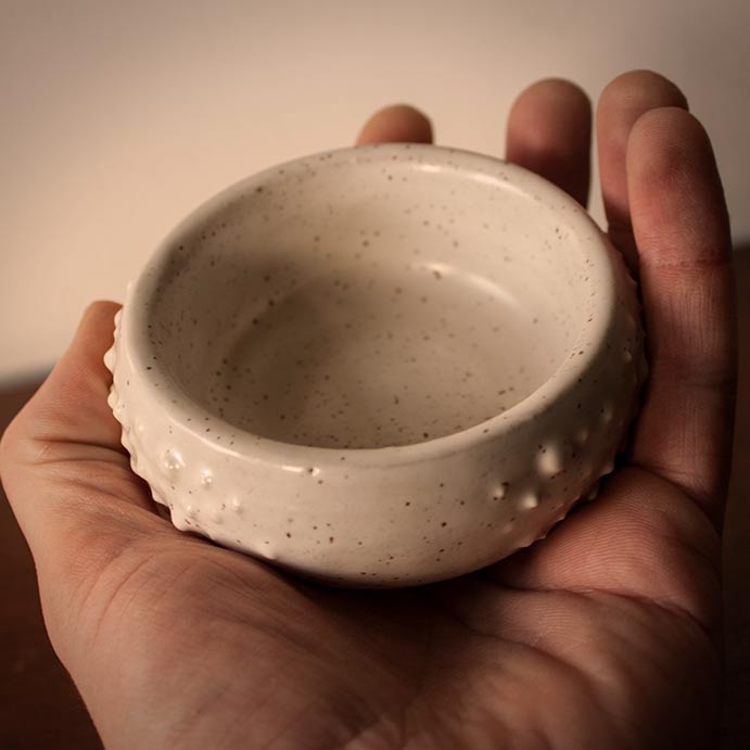 Urchin - Wheel Thrown Pottery - Ceramic Tea Light Holder